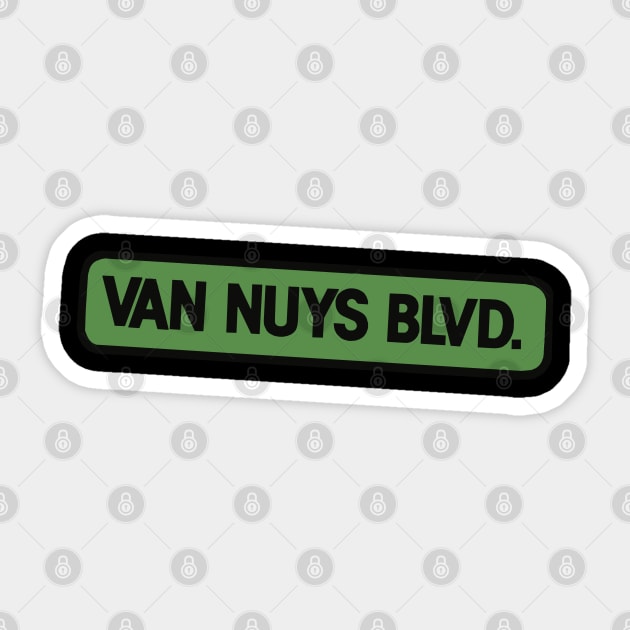 Van Nuys Blvd. Sticker by The Daily Ghost